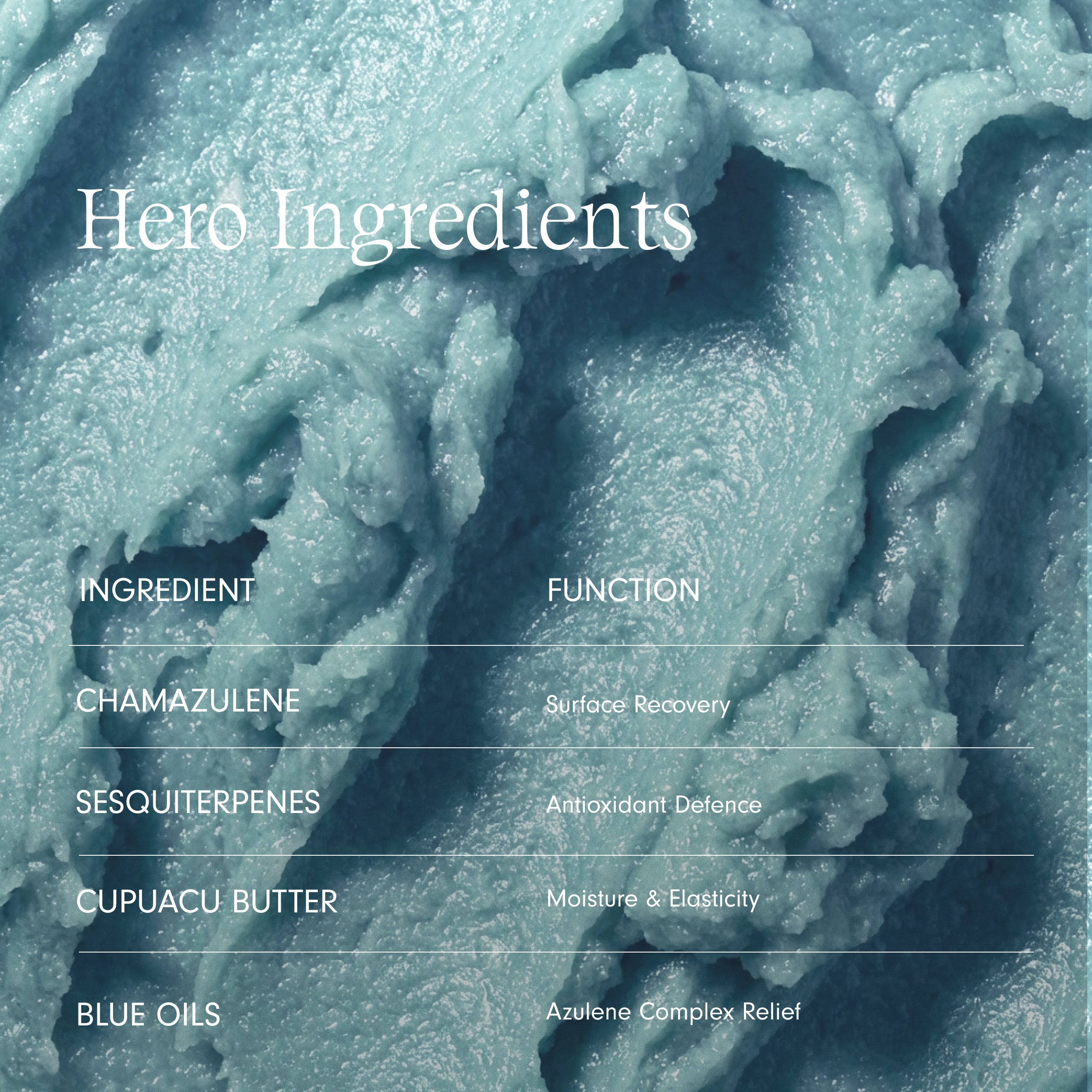 de Mamiel Skin Recovery Concentrate's hero ingredients